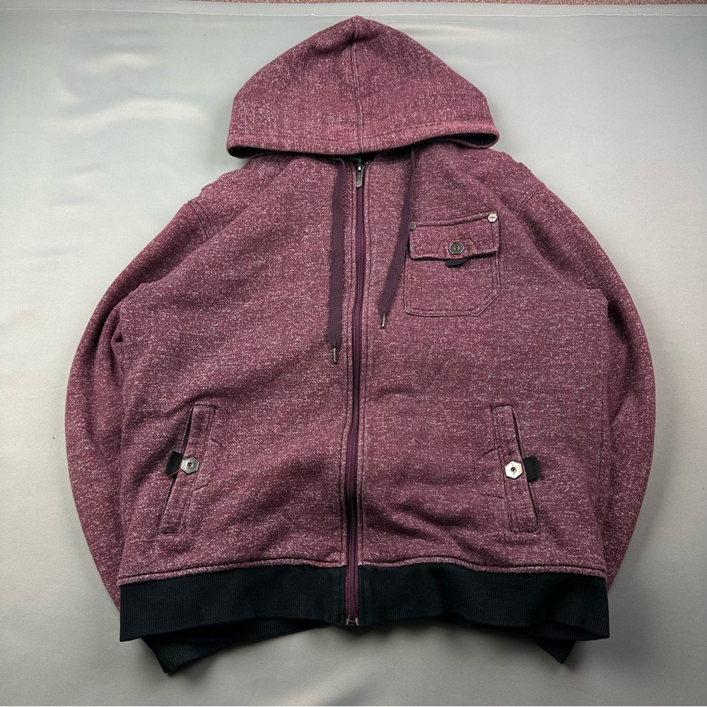 South Pole Maroon Hooded Jacket